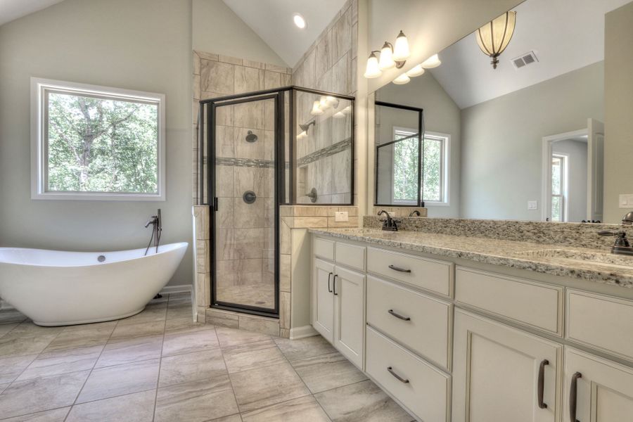 Representative furnished interior of a home built from the The Huntleigh by Bamford and Company in Rowland Springs, Cartersville (Image 24).