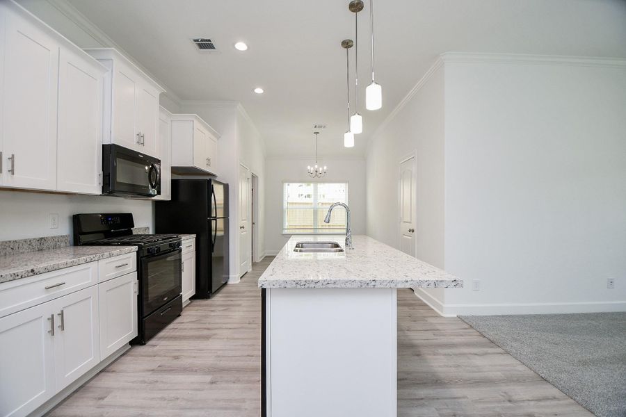 Furnished interior view inside a new home in , Houston (Image 11). Furnished interior view inside a new home in , Houston (Image 11).