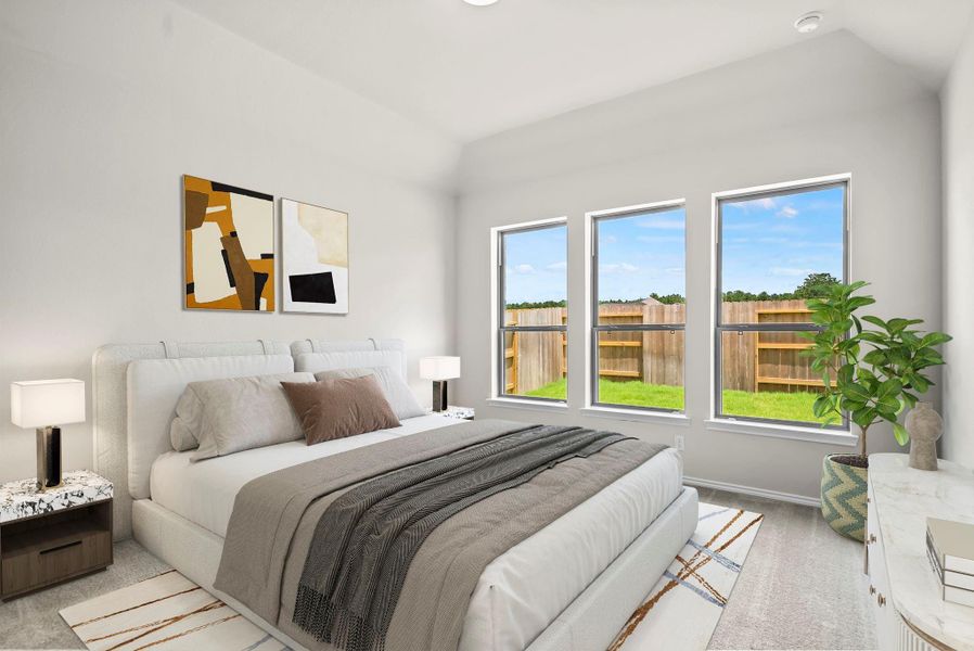 Furnished interior view inside a new home in The Trails, New Caney (Image 6).