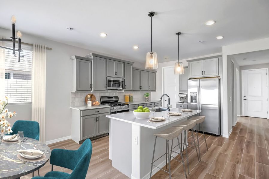 Furnished interior view inside a new home in Mesquite at North Creek, Queen Creek (Image 6).