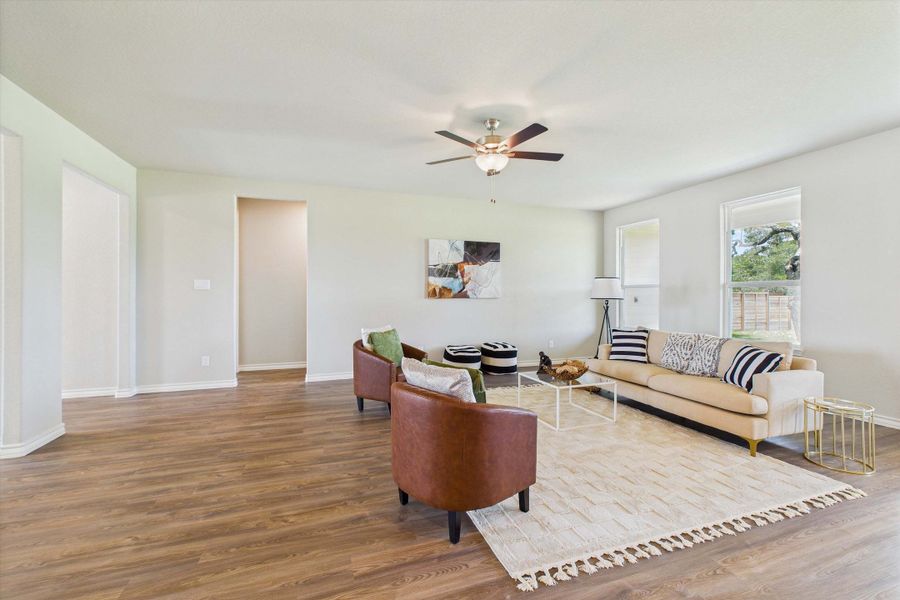Representative furnished interior of a home built from the The Foster E by Davidson Homes LLC in Potranco Oaks, Castroville (Image 12).