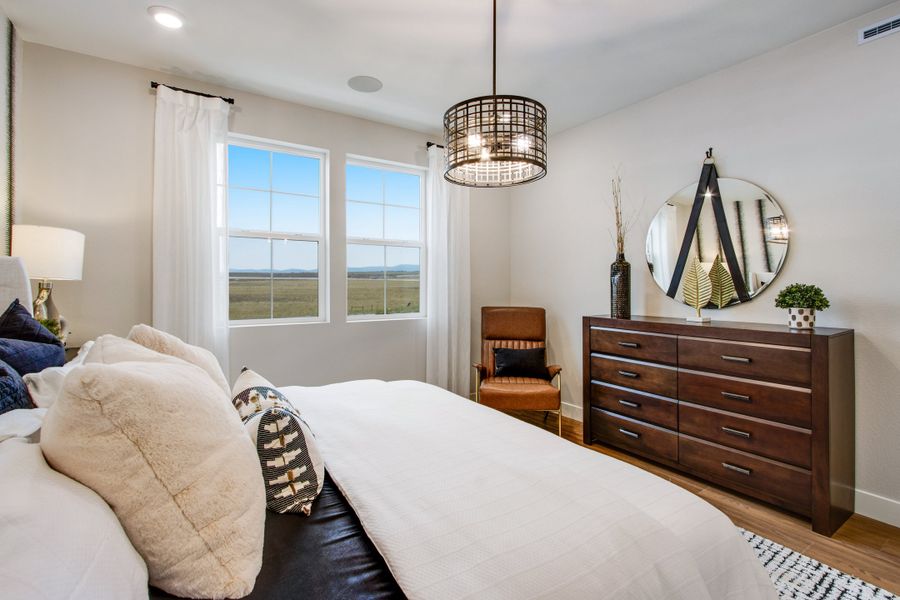 Furnished interior view inside a new home in Candelas Townhomes, Arvada (Image 20).