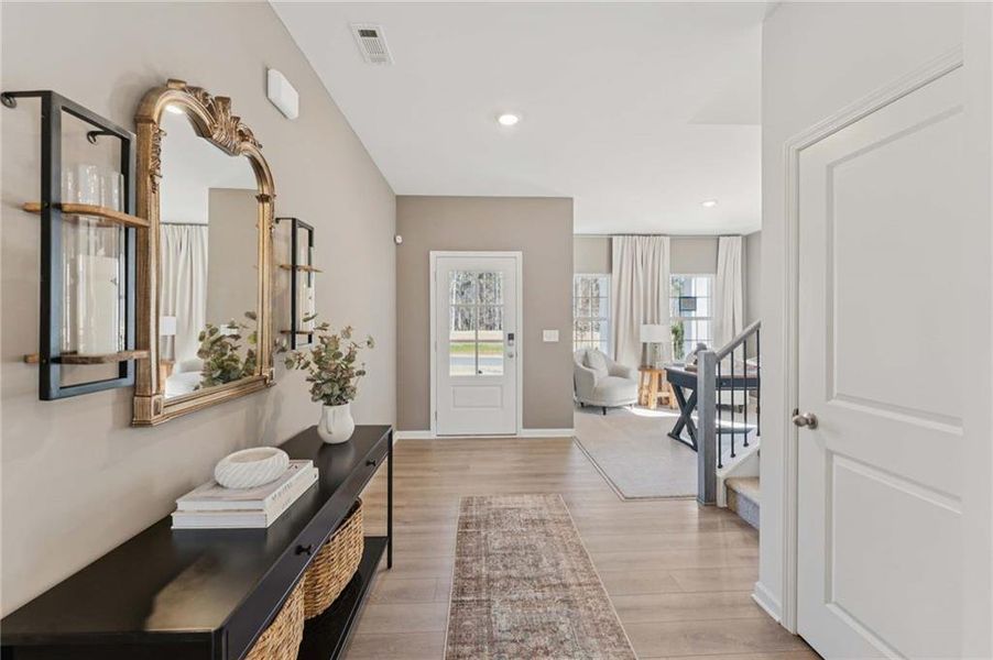 Furnished interior view inside a new home in , Dallas (Image 32).