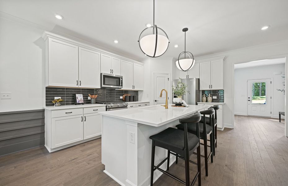 Representative furnished interior of a home built from the Wynfield by Pulte Homes in Everhour, Newnan (Image 3). Representative furnished interior of a home built from the Wynfield by Pulte Homes in Everhour, Newnan (Image 3).