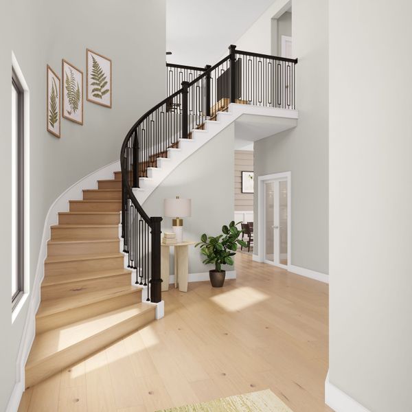 Representative furnished interior of a home built from the Kea by Tri Pointe Homes in Trillium, Richmond (Image 7).