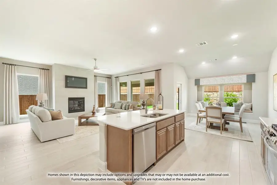 Furnished interior view inside a new home in Timberbrook, Justin (Image 5).