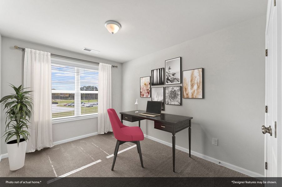 Furnished interior view inside a new home in Nichols Landing, Charlotte (Image 7).