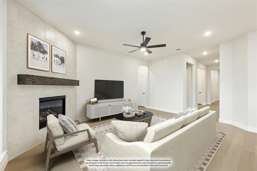 Furnished interior view inside a new home in Painted Tree Woodland District 50, McKinney (Image 17). Furnished interior view inside a new home in Painted Tree Woodland District 50, McKinney (Image 17).