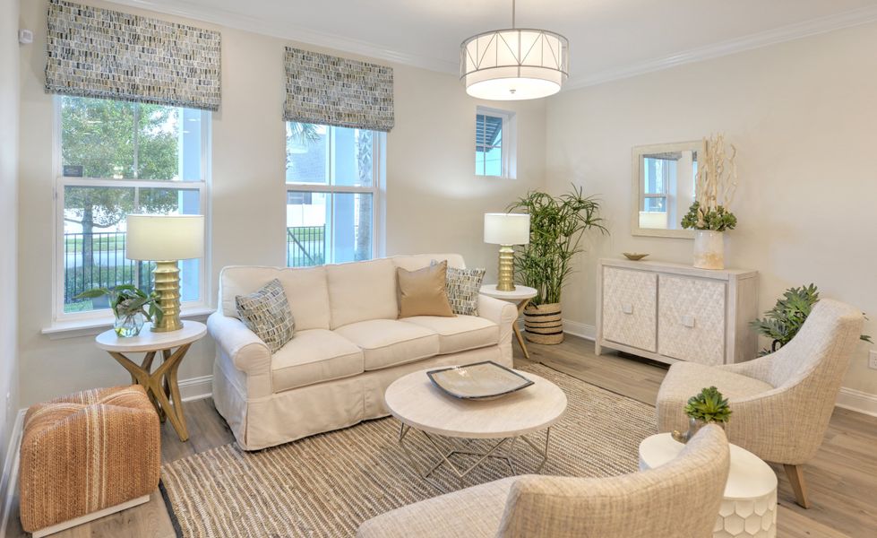 Representative furnished interior of a home built from the Castillo - C - Townhome Series by ICI Homes in West End at Town Center, Ponte Vedra (Image 13).