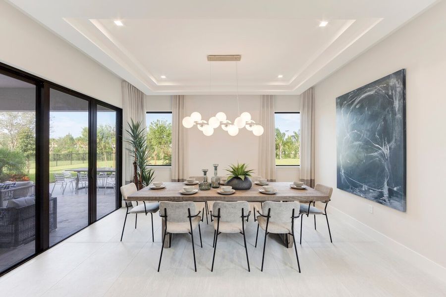 Representative furnished interior of a home built from the Fairway by CC Homes in Maple Ridge, Ave Maria (Image 11).