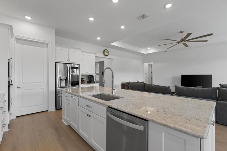 Furnished interior view inside a new home in Sun City Texas, Georgetown (Image 25).