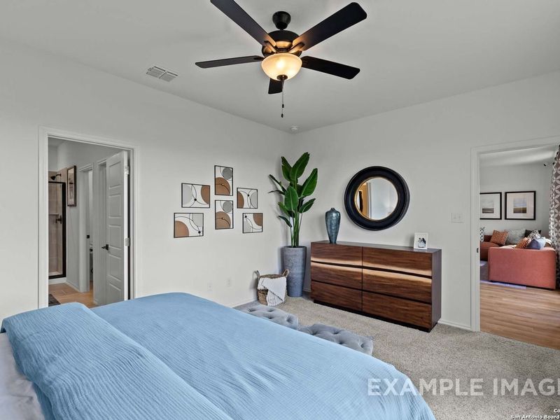 Furnished interior view inside a new home in Hannah Heights, Seguin (Image 15).