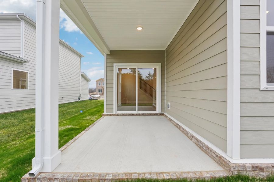 Exterior details and patio area of a home in Ascent at Arbor Ridge, La Vergne (Image 28). Exterior details and patio area of a home in Ascent at Arbor Ridge, La Vergne (Image 28).