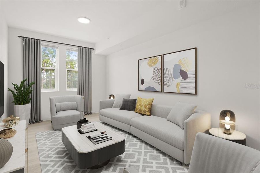 Furnished interior view inside a new home in , Orlando (Image 5).