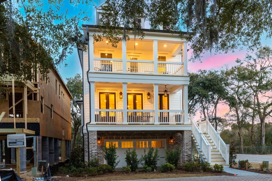 Front exterior of a new home in Miller's Crossing, Johns Island, SC, highlighting curb appeal (Image 25).