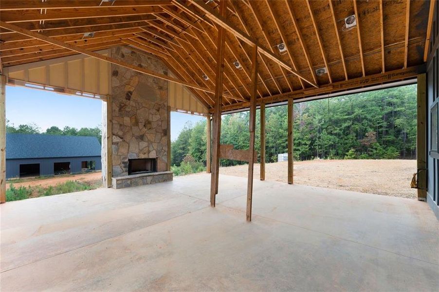 In-progress construction of a new home in , Kingston, GA (Image 37).