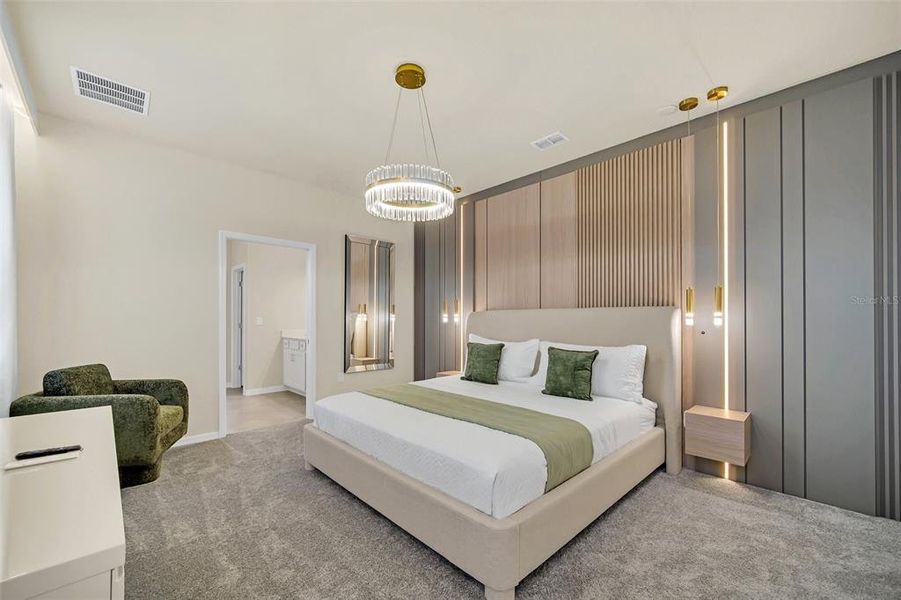 Furnished interior view inside a new home in , Clermont (Image 28).