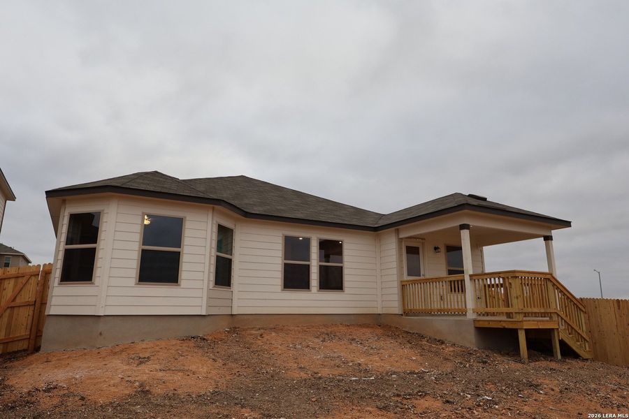 Exterior details and patio area of a home in Paloma Park, Converse (Image 21).