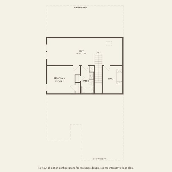 2D floor plan layout for the Avinger by Pulte Homes in Bradshaw Farms Reserve, Mount Juliet, TN (Image 4).