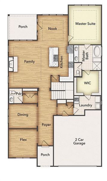2D floor plan layout of this home in Morningstar, Aledo, TX (Image 2). 2D floor plan layout of this home in Morningstar, Aledo, TX (Image 2).
