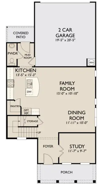 2D floor plan layout of this home in Lariat, Liberty Hill, TX (Image 3). 2D floor plan layout of this home in Lariat, Liberty Hill, TX (Image 3).