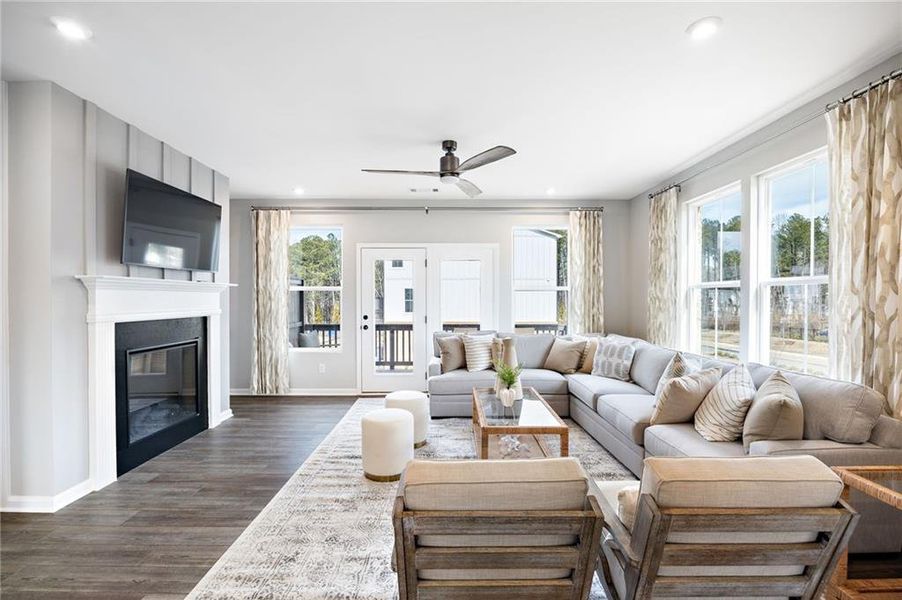Furnished interior view inside a new home in Waverly at Buice Lake, Acworth (Image 2).