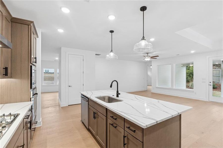 Furnished interior view inside a new home in Maple Grove at Towne Lake, Woodstock (Image 6).