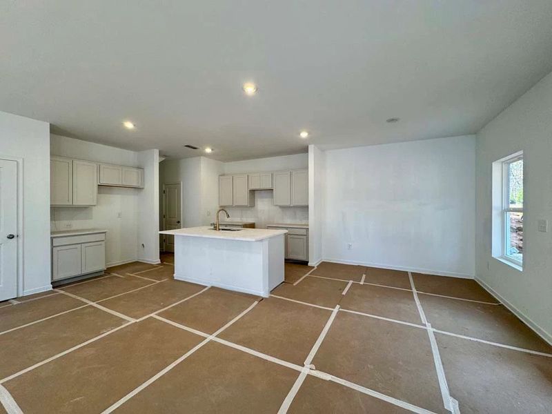 Kitchen featuring Serene Collection Finishes Construction Progress