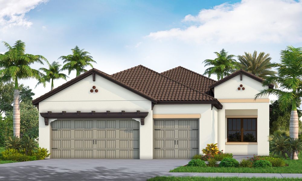 Representative exterior photo of a completed home built from the Brilliance by Neal Communities in Vicenza, Venice, FL (Image 2).