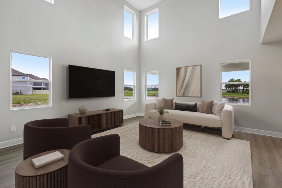 Furnished interior view inside a new home in Oakfield Trails, Parrish (Image 13).