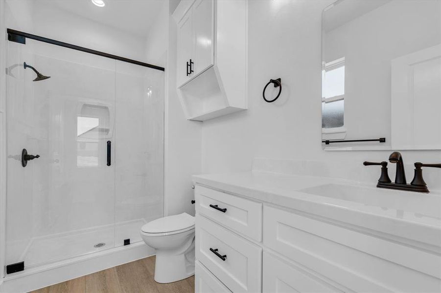 Furnished interior view inside a new home in , Elm Mott (Image 7).