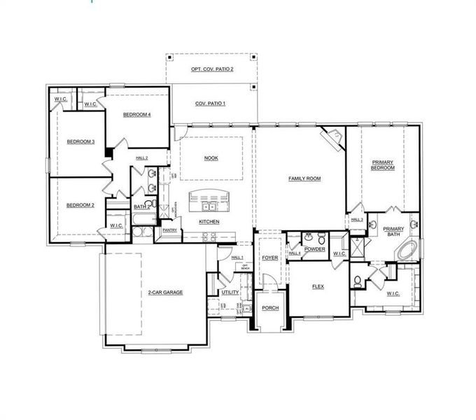 floorplan concept 2623 02 mockingbird hills signature series joshua tx landsea homes
