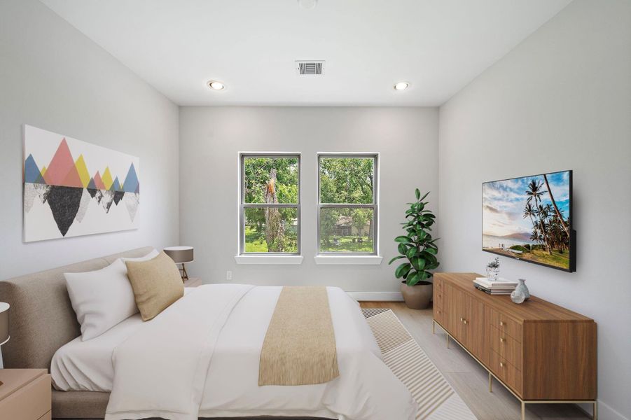 Furnished interior view inside a new home in , Houston (Image 6).