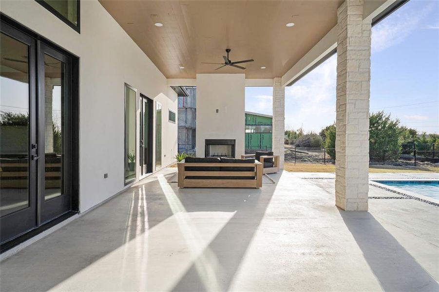 Exterior details and patio area of a home in , Heath (Image 2). Exterior details and patio area of a home in , Heath (Image 2).