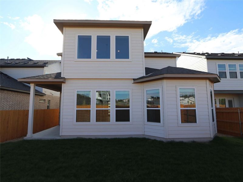 Exterior details and patio area of a home in Estancia West, Manchaca (Image 22). Exterior details and patio area of a home in Estancia West, Manchaca (Image 22).