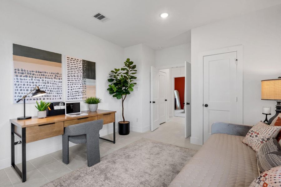 Furnished interior view inside a new home in Bridgeland, Cypress (Image 16). Furnished interior view inside a new home in Bridgeland, Cypress (Image 16).