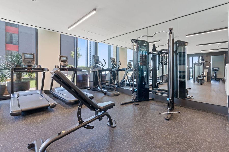 Vesper's gym provides the perfect space for accomplishing your fitness goals.