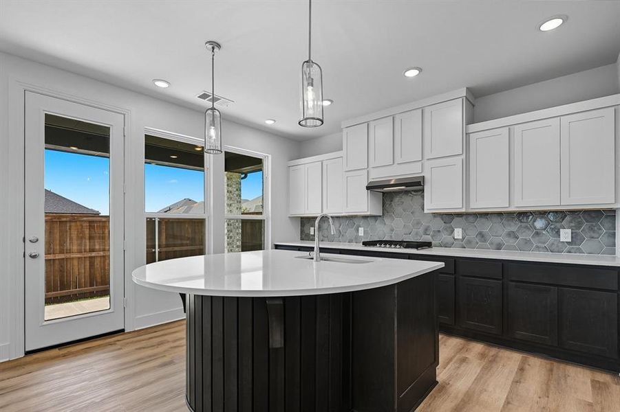 Furnished interior view inside a new home in Waterscape: 50ft. lots, Royse City (Image 11).