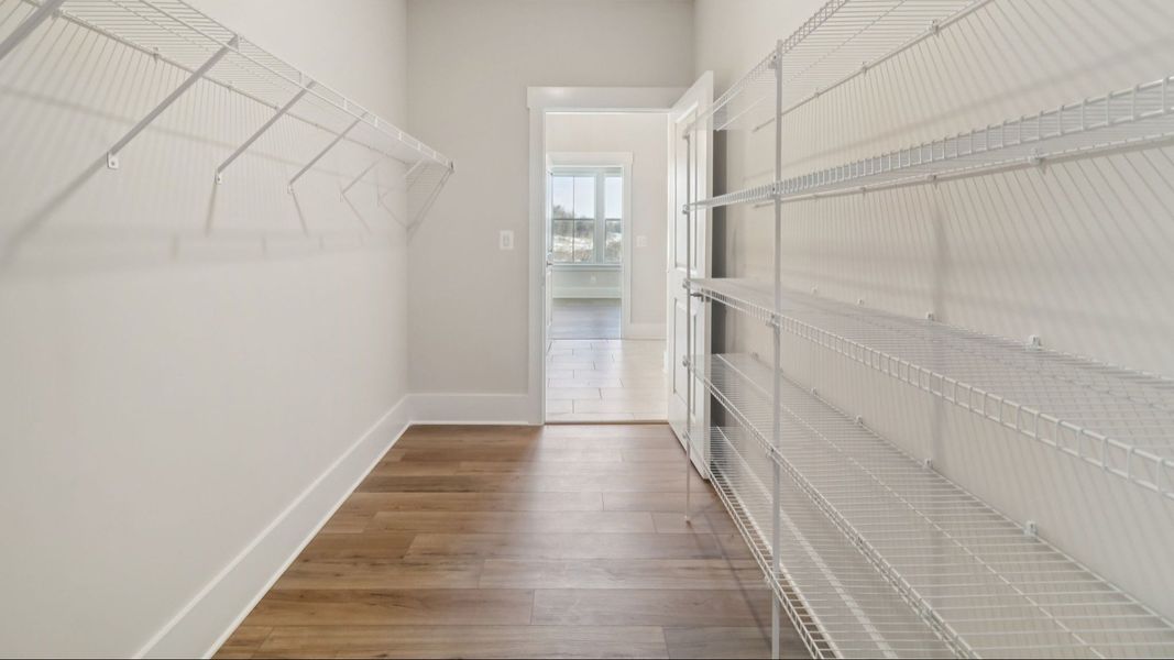 The Awaken Plan by DRB Elevate in Brook Run, Fort Mill SC - Walk-in closet connecting to the Primary Bathroom
