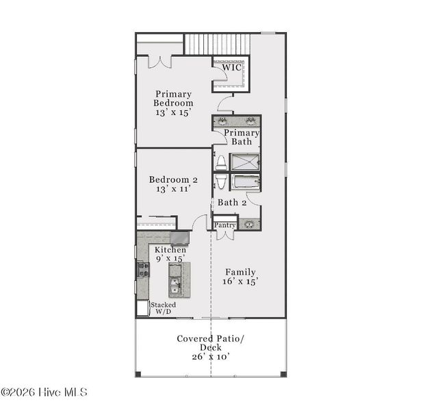 2D floor plan layout of this home in Fords Reach, Bolivia, NC (Image 4).