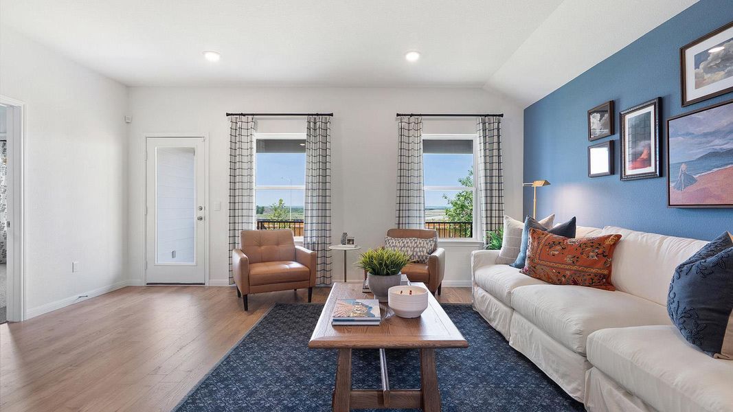 Furnished interior view inside a new home in Monarch Ranch, Manor (Image 10).