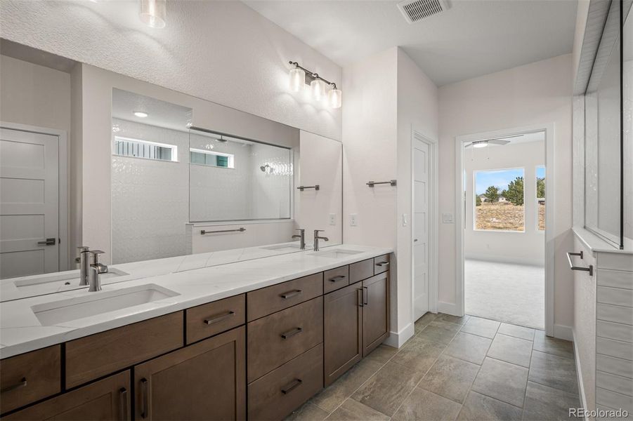Furnished interior view inside a new home in Cloverleaf – Mountainview Collection, Monument (Image 9).