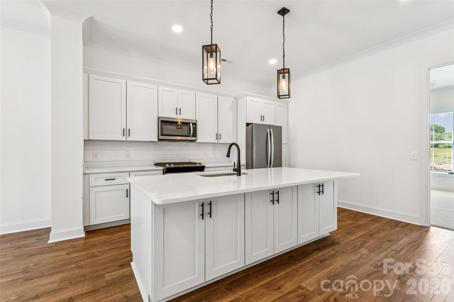 Large kitchen island