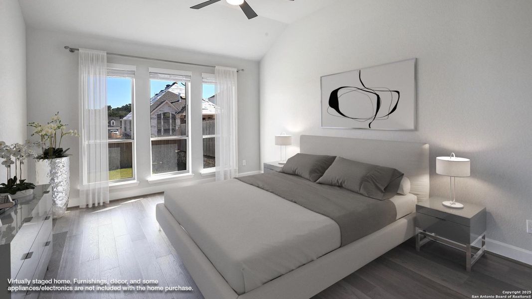 Furnished interior view inside a new home in Johnson Ranch 55', Bulverde (Image 12). Furnished interior view inside a new home in Johnson Ranch 55', Bulverde (Image 12).