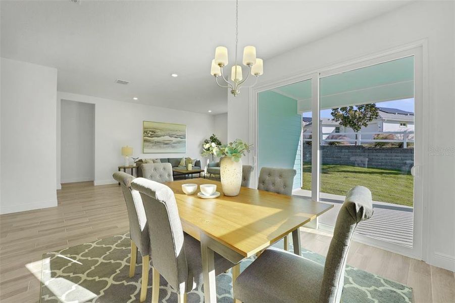 Furnished interior view inside a new home in Green Key Village, Lady Lake (Image 7).