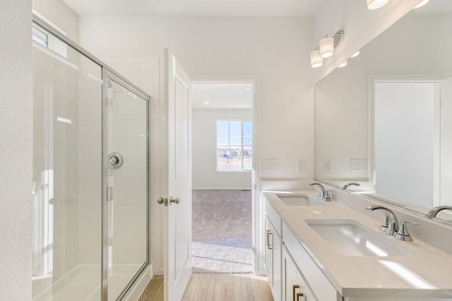 Furnished interior view inside a new home in Murphy Creek Reserve, Aurora (Image 10).