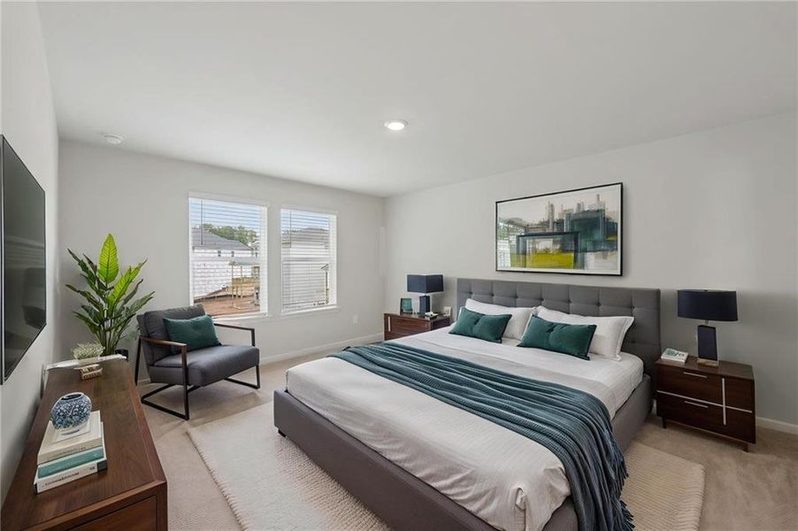 Furnished interior view inside a new home in Martin Springs - Estate Series, Lawrenceville (Image 10).