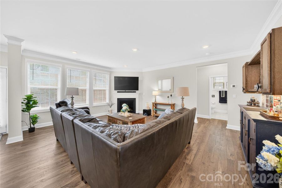 Open concept layout.