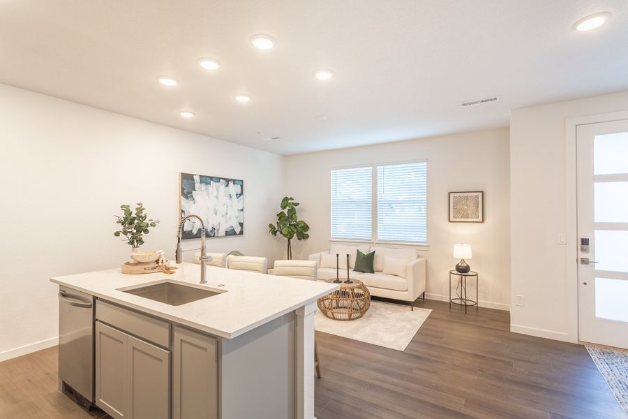 Representative furnished interior of a home built from the Ellis by Lokal Homes in The Vistas at West Mesa, Colorado Springs (Image 6).