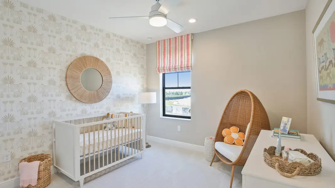 Furnished interior view inside a new home in Palm Grove, Lakewood Ranch (Image 17). Furnished interior view inside a new home in Palm Grove, Lakewood Ranch (Image 17).